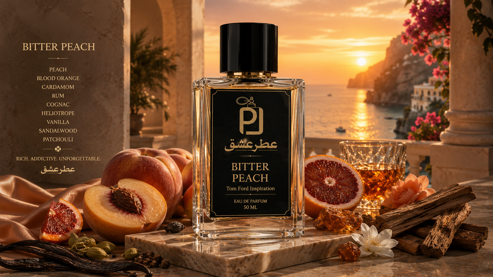 عطر یونیسکس تام فورد  بیترپیچ Tom Ford Bitter Peach Perfume اکسترا پرفیوم (بالاترین غلظت)