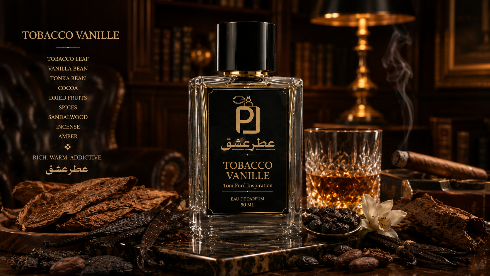 عطر یونیسکس تام فورد توباکو وانیل Tom Ford Tobacco Vanille Perfume اکسترا پرفیوم (بالاترین غلظت)