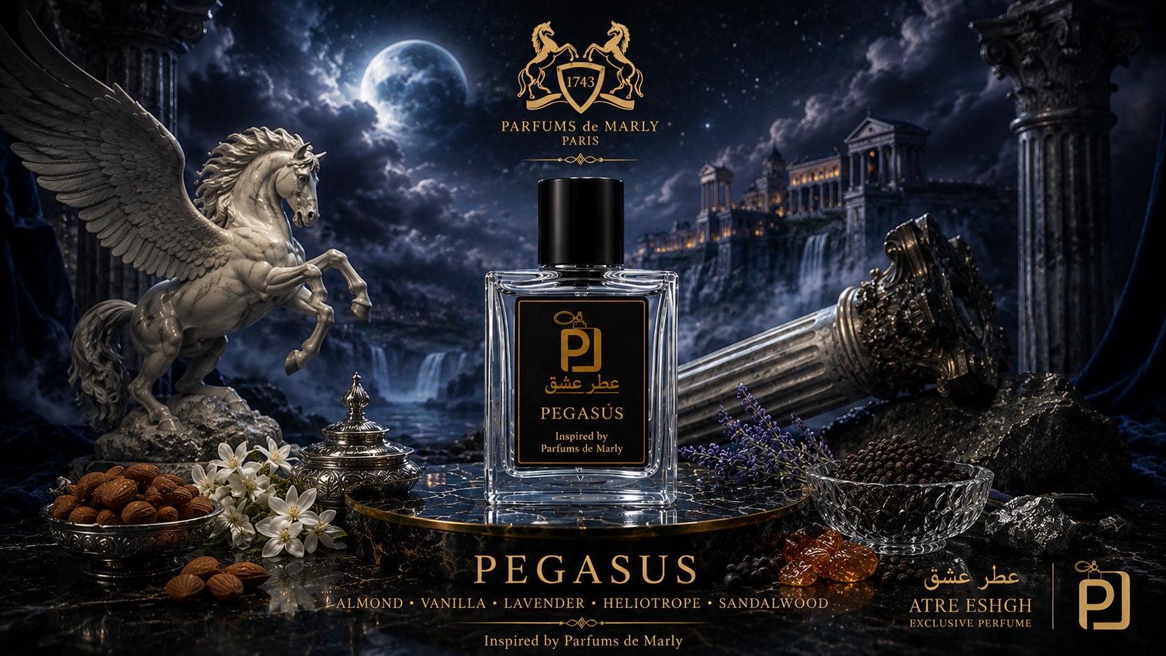 عطر مردانه مارلی پگاسوز Parfums de Marly Pegasus اکستراپریوم (بالاترین غلظت)