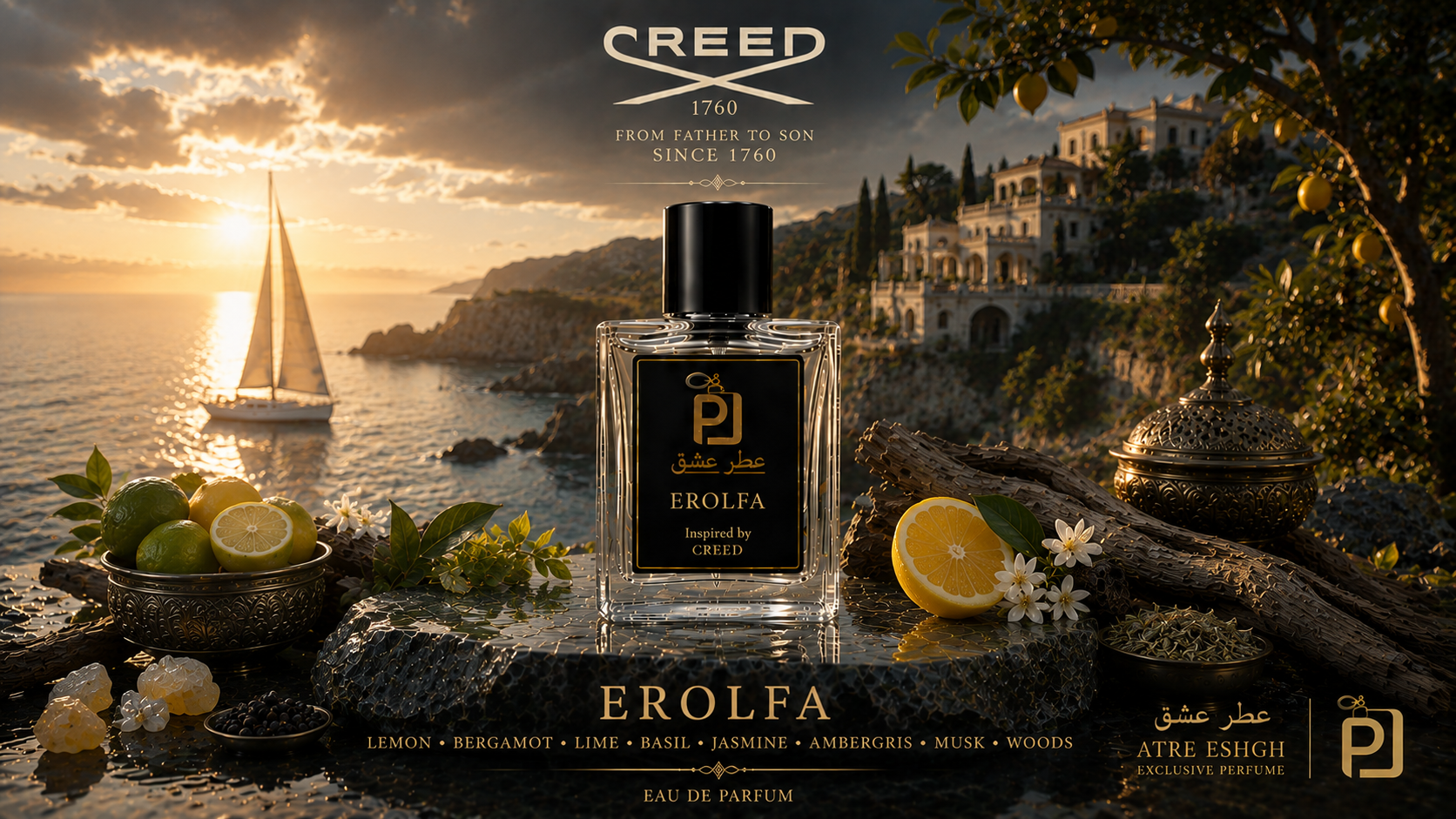 عطر یونیسکس کرید ارولفا Creed Erolfa Fragrance اکسترا پرفیوم ( بالاترین غلظت )