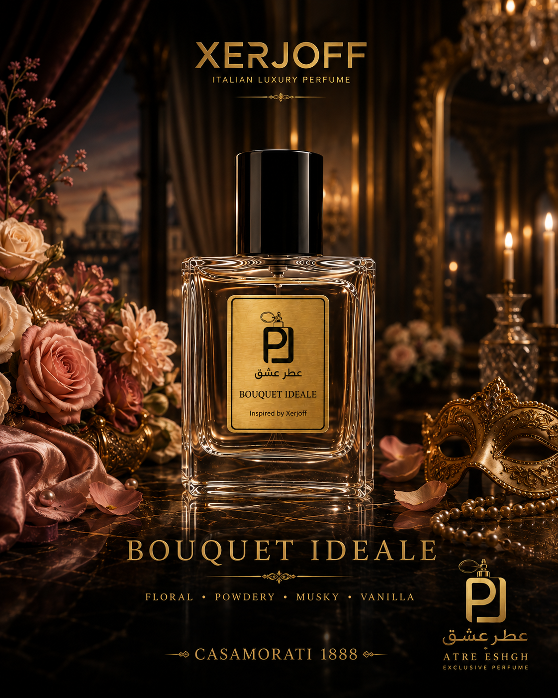 عطر یونیسکس کازاموراتی بوکت آیدل Xerjoff Casamorati Bouquet Ideale اکسترا پرفیوم (بالاترین غلظت)