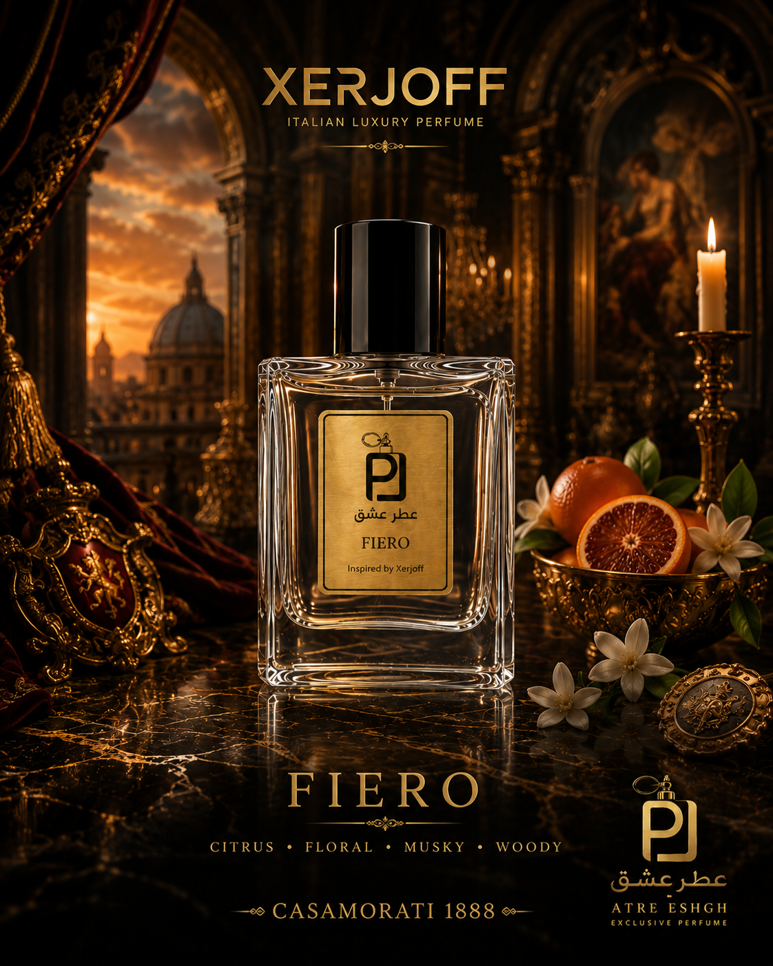 عطر مردانه کازاموراتی فیرو Xerjoff Casamorati Fiero اکسترا پرفیوم (بالاترین غلظت)
