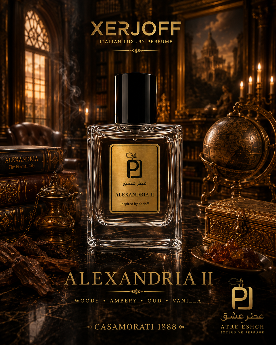 عطر یونیسکس زرجوف الکساندریا ۲ Xerjoff Alexandria II اکسترا پرفیوم (بالاترین غلظت)
