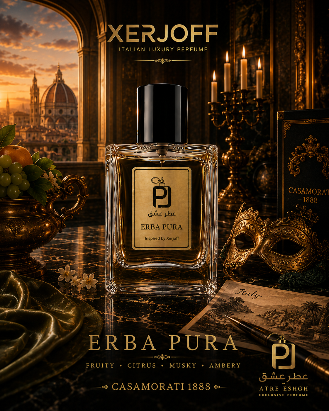عطر یونیسکس زرجوف اربا پورا Xerjoff Erba Pura اکسترا پرفیوم (بالاترین غلظت)