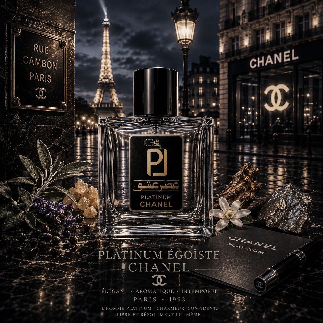 عطر مردانه پلاتینیوم اگویست شنل Chanel Platinum Égoïste اکستراپرفیوم (بالاترین غلظت)
