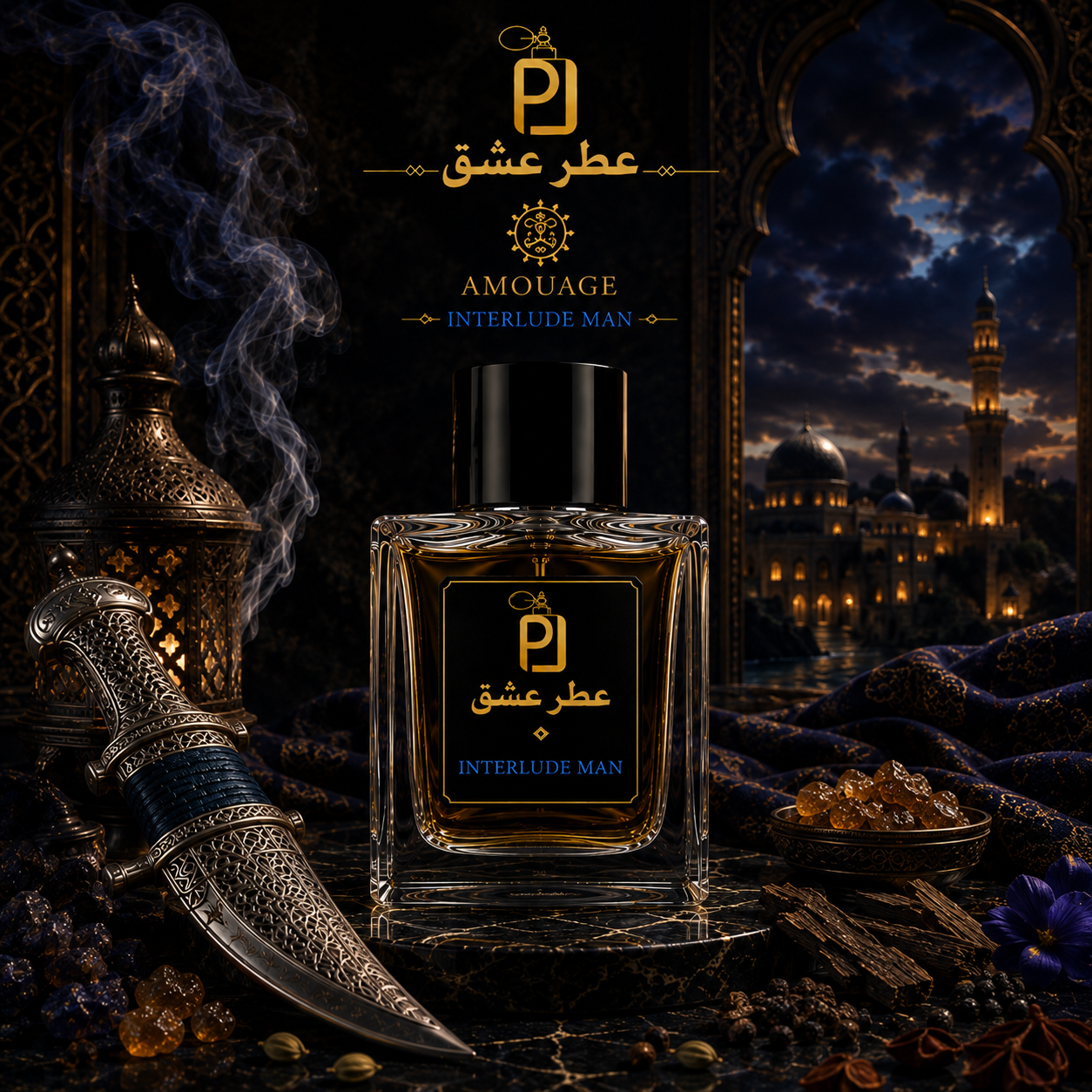 عطر مردانه آمواج اینترلود Amouage Interlude Man اکسترا پرفیوم (بالاترین غلظت)