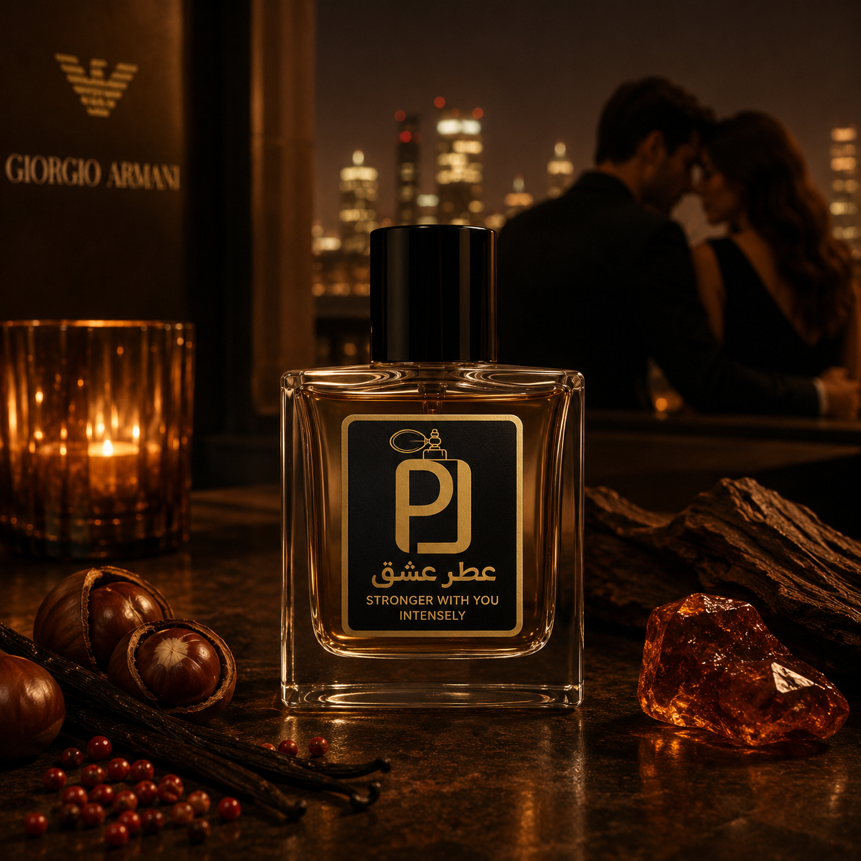 عطر مردانه استرانگر ویت یو اینتنسلی جورجیو آرمانی Emporio Armani Stronger With You Intensely اکستراپرفیوم (بالاترین غلظت)