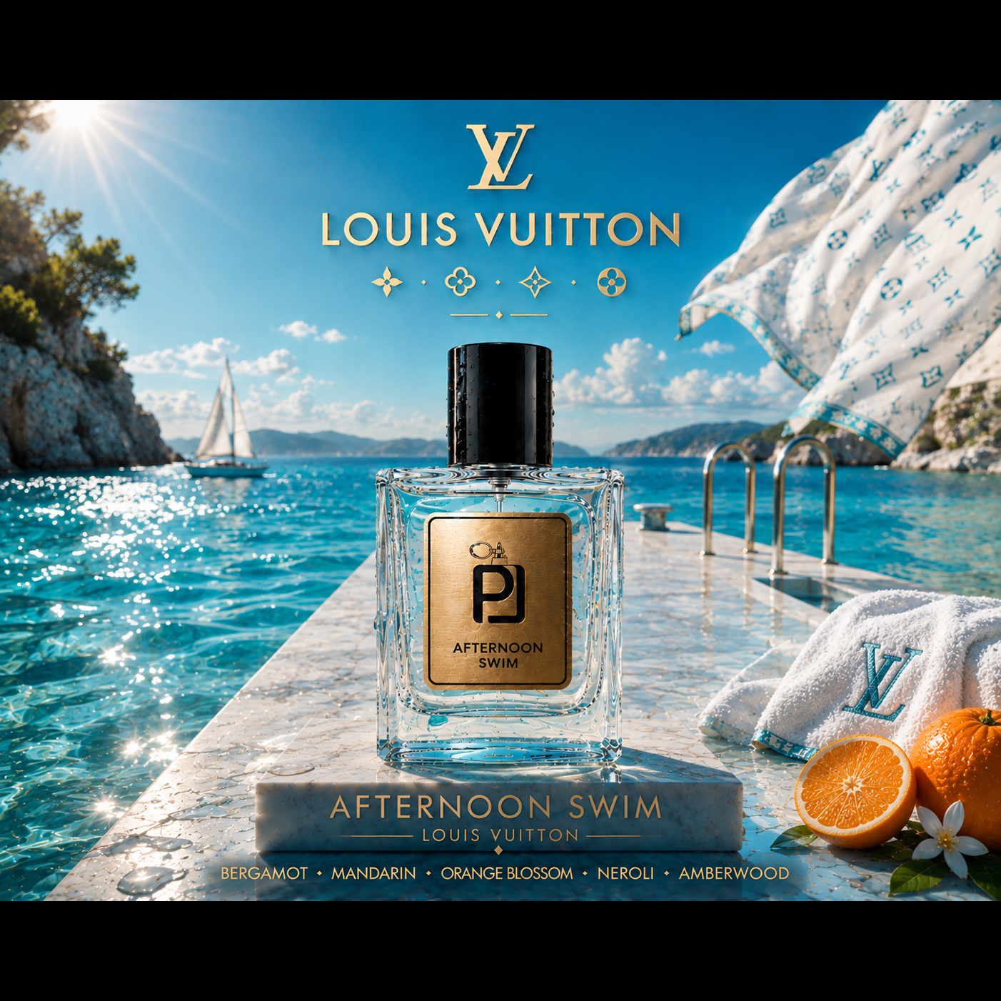 عطر یونیسکس لویی ویتون افترنون سویم Louis Vuitton Afternoon Swim اکسترا پرفیوم (بالاترین غلظت)