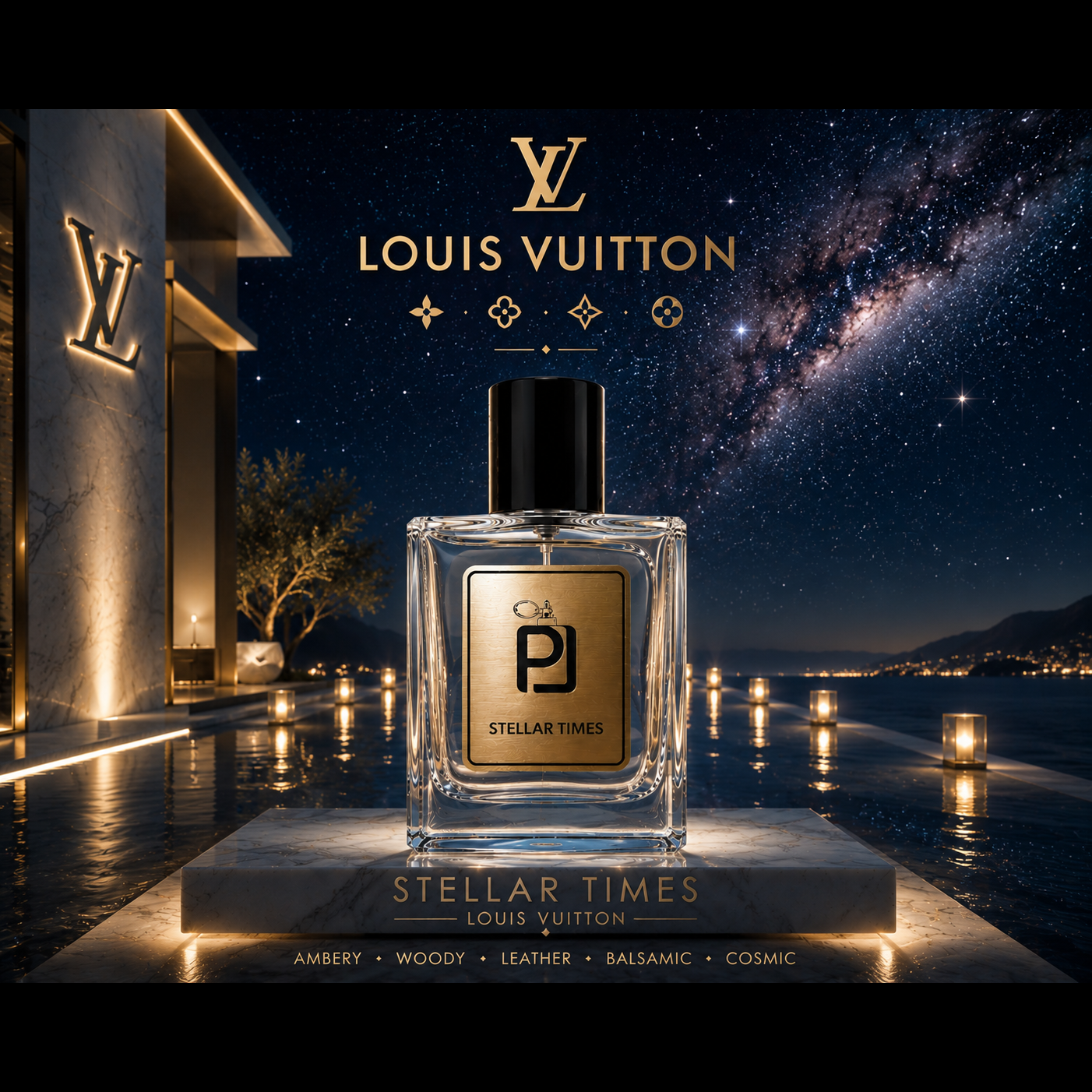 عطر یونیسکس لویی ویتون استلار تایمز Louis Vuitton Stellar Times اکسترا پرفیوم (بالاترین غلظت)